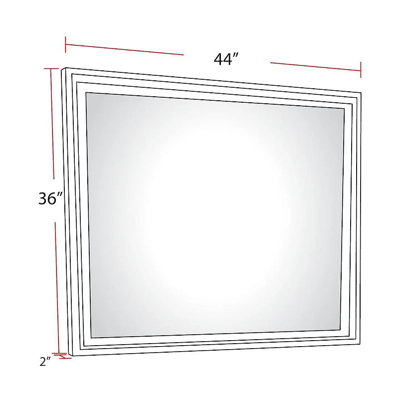 Parker House Furniture Parker House Americana Modern Bedroom Beveled Landscape Mirror