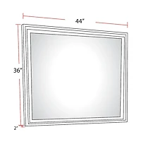 Parker House Furniture Parker House Americana Modern Bedroom Beveled Landscape Mirror