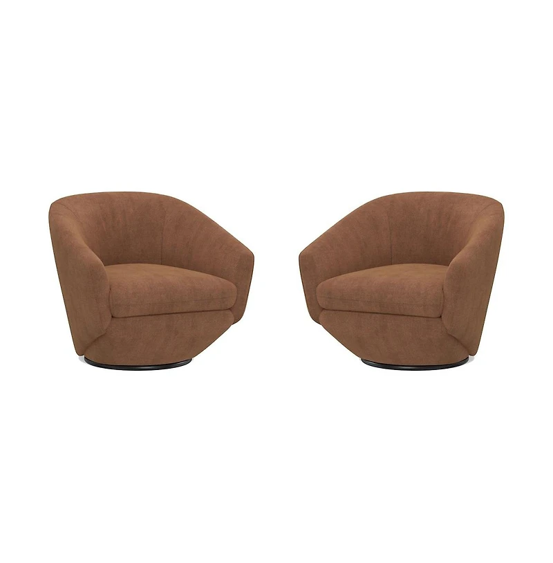 Parker Living The Twist - Elise Rust Swivel Chair Two Pack