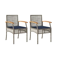 Garden Chair Grey and brown