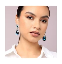 Sohi Teardrop Stone Drop Earrings