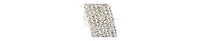 Sohi Women's Gold Bling Bar Statement Ring