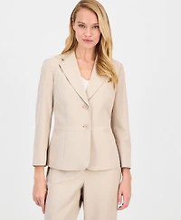 Le Suit Women's Notch-Lapel Mid-Rise Pantsuit