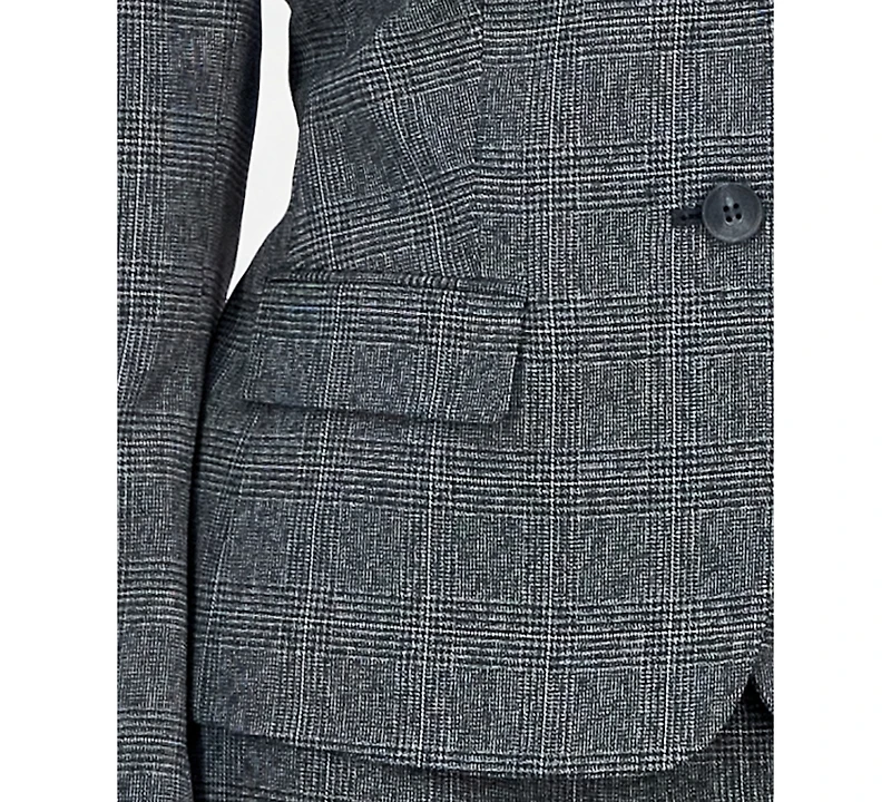 Le Suit Women's Notch-Lapel Mid-Rise Straight-Leg Pantsuit