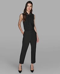 Karl Lagerfeld Paris Women's Novelty Slim Leg Pants