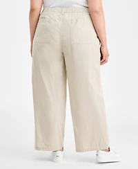 Style & Co Plus Size Pleated Straight-Leg Pant, Macy's Exclusive