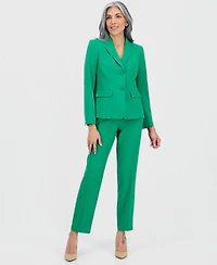 Le Suit Women's Notch-Lapel Mid-Rise 2 Piece Pantsuit, Regular & Petites