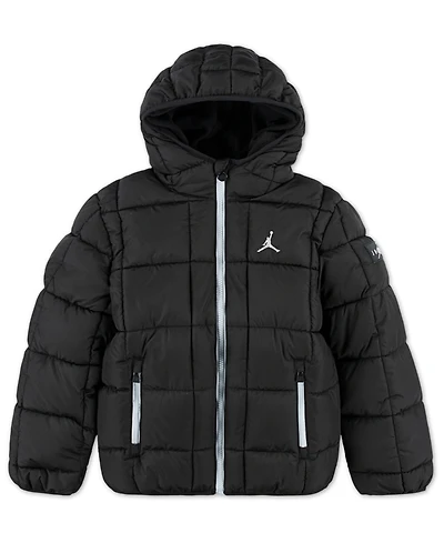 Jordan Boys 8-18 Quilted Hooded Long Sleeve Jacket