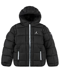 Jordan Boys 8-18 Quilted Hooded Long Sleeve Jacket