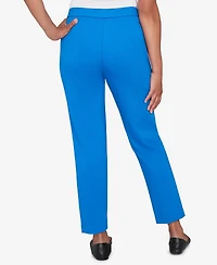 Alfred Dunner Petite Barcelona Stretch Ponte Knit Short Length Pants