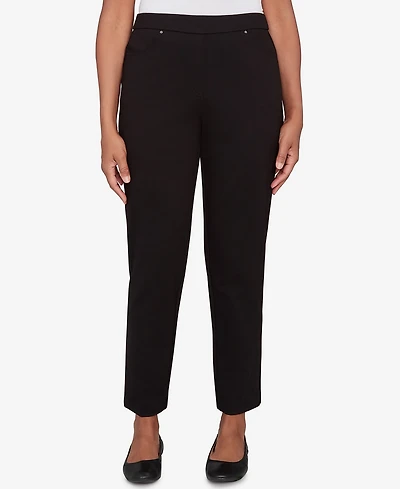 Alfred Dunner Petite Barcelona Stretch Ponte Knit Average Length Pants