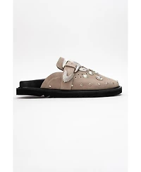 Forever & Always Shoes Maril Leather Buckle Sandal (Women)
