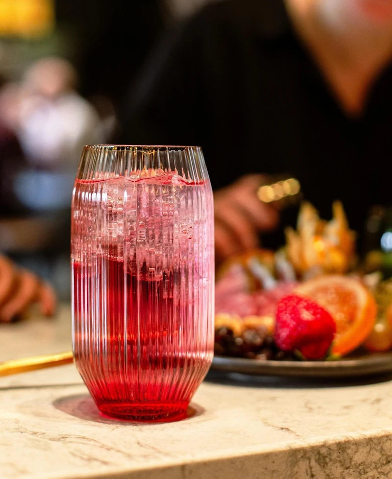 Fortessa Estiva Textured Highball Sparkling Cocktail Glasses, Set of 4