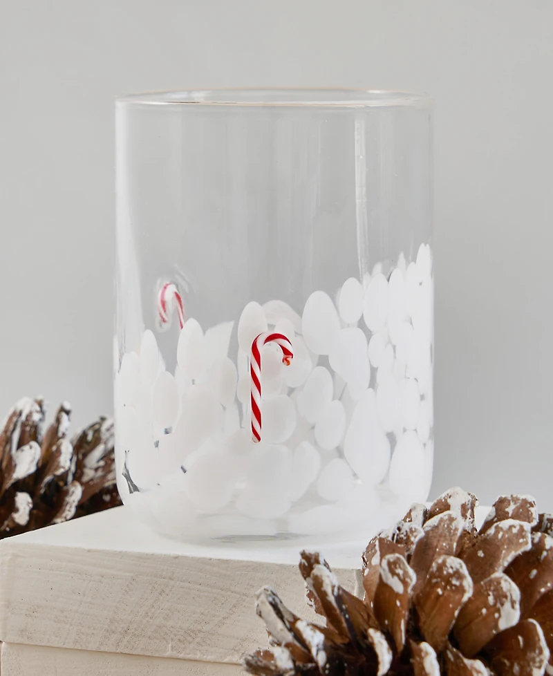 Godinger Candy Cane Double Old Fashioned Glasses - 13.5 oz., Set of 2