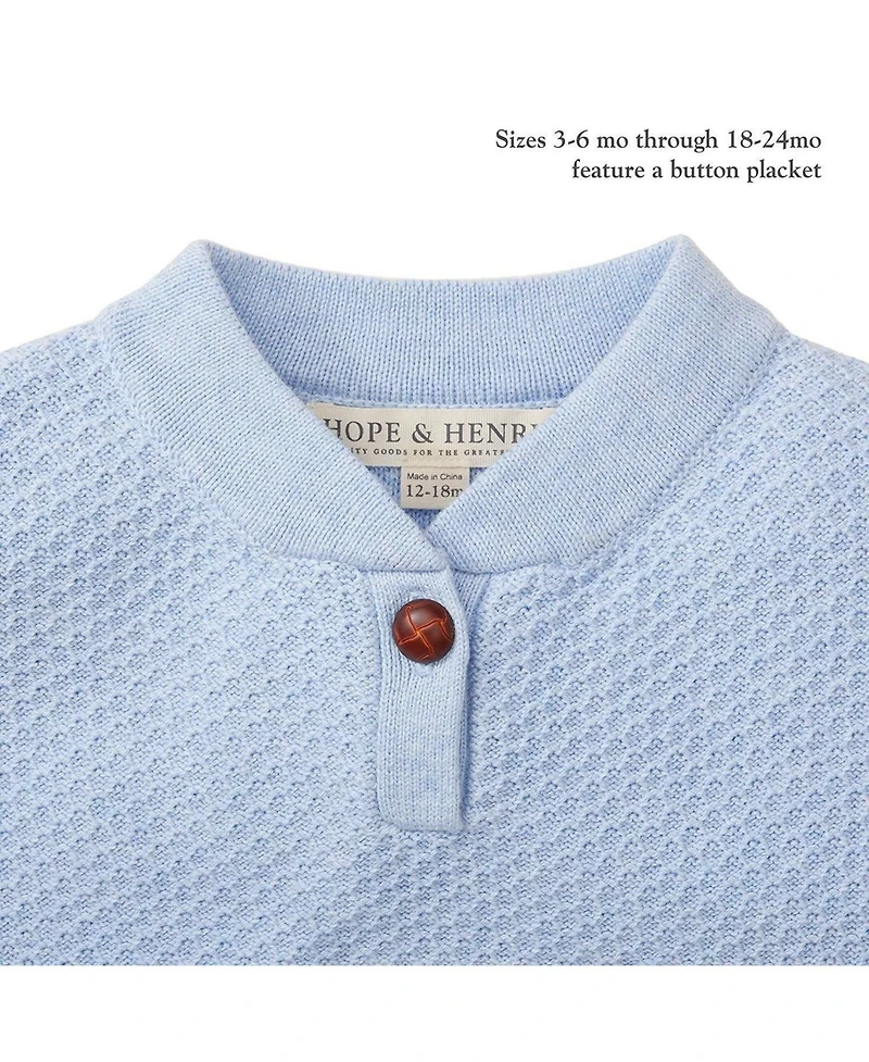 Hope & Henry Baby Girls Square Sweater Cape