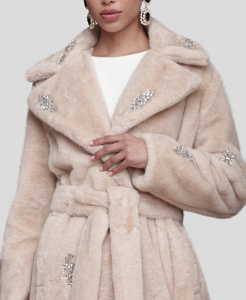 Avec Les Filles Women's Maxi Belted Robe Coat