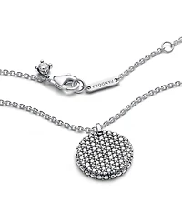 Pandora Sterling Silver Round Disc Collier Necklace