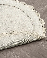 Laura Ashley Crochet Cotton Bath Rug
