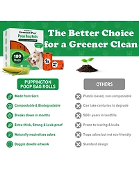 Compo Dog Poop Bags, 180 Bags, Poppy Orange