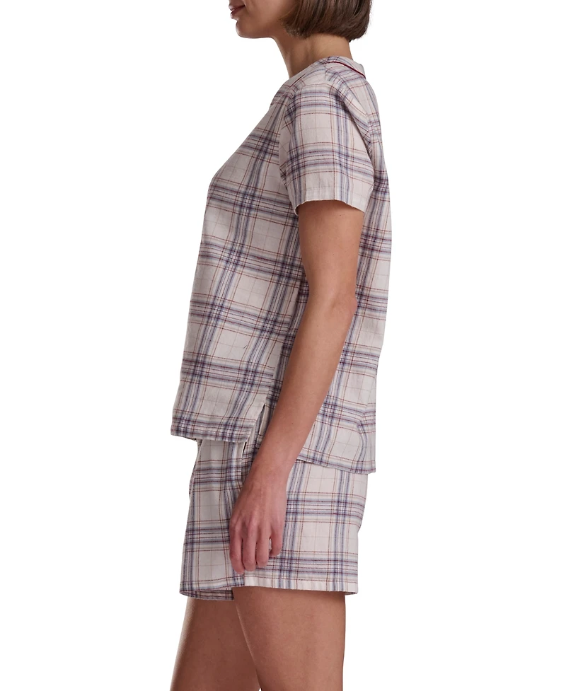 Tommy Hilfiger Women's 2-Piece Shorts Sleeve Top and Boxer Set