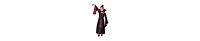 Dress Up America Kids Vampiress & Necklace Costume Set