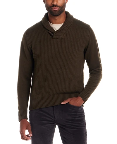 Weatherproof Vintage Men's Fisherman Shawl Pull On Sweater