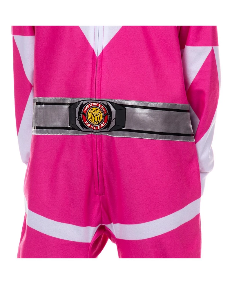 Power Rangers Girls Mighty Morphin All Character Colors Union Suit Costume Sleep Pajama