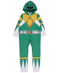 Power Rangers Girls Mighty Morphin All Character Colors Union Suit Costume Sleep Pajama