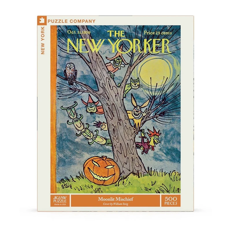 New York Puzzle Company Moonlit Mischief 500 Piece Puzzle