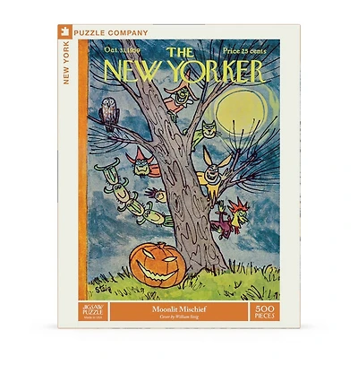 New York Puzzle Company Moonlit Mischief 500 Piece Puzzle