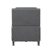 Parker Living Echo Grey Manual Pushback Recliner