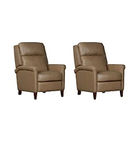 Parker Living Lotus Cream Power Cordless High Leg Recliner P2 Two Pack