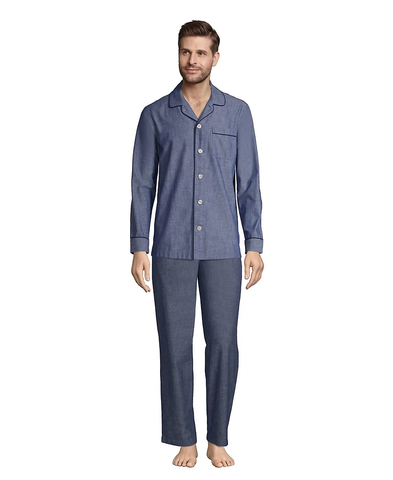Lands' End Men's Tall Essential Pajama Shirt