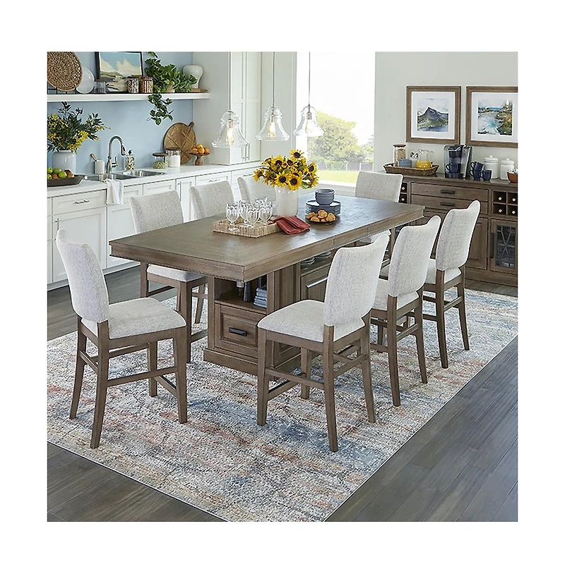 Parker House Furniture Sundance Dining - Sandstone Upholstered Counter Chair Two Pack