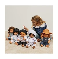 Miniland Careers Collection - Chef Doll Outfit with Double Breased Jacket, Pants and Hat for 15" Baby Dolls