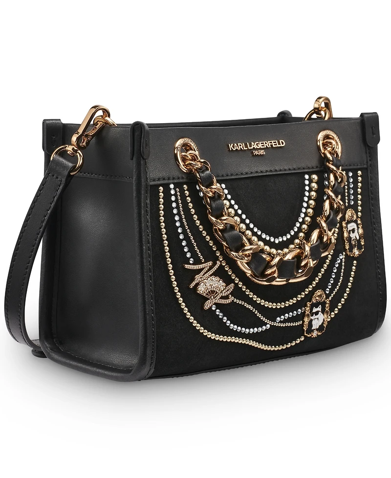 Karl Lagerfeld Paris Savoie Leather Tote Handbag