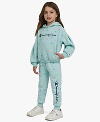 Champion Girls 4-6X 2-Piece Pull-On Hoodie and Joggers Set