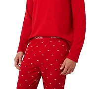 Lacoste Men's 2-Piece Jersey Top and Pajama Set