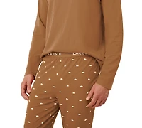 Lacoste Men's 2-Piece Jersey Top and Pajama Set
