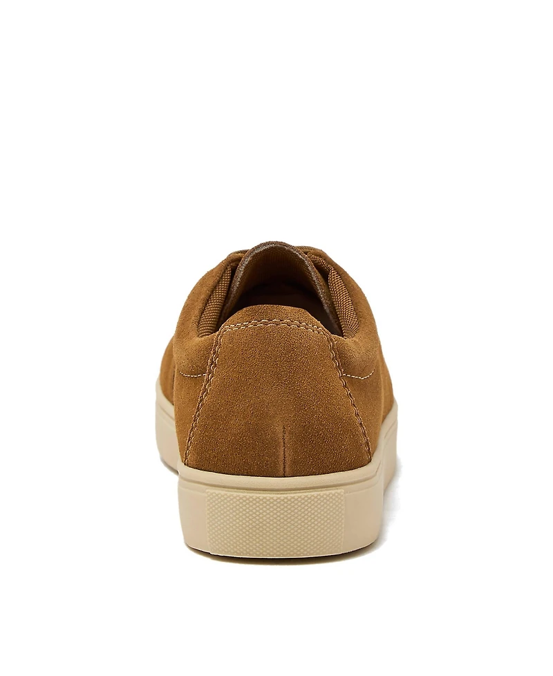 Lands' End Men's Moc Toe Suede Lace Up Sneakers
