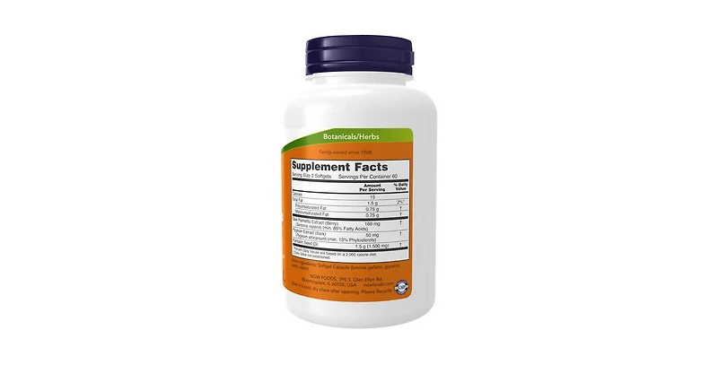 Now Foods Pygeum & Saw Palmetto Extract ,25 mg/80 mg ,120 Softgels