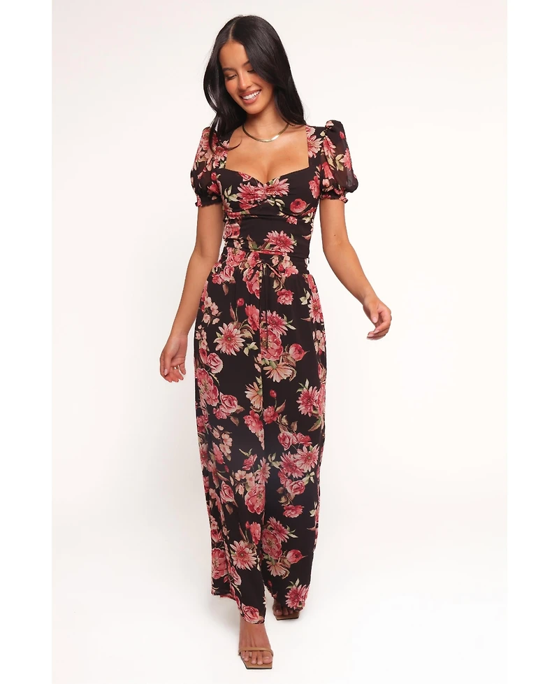 Petal and Pup Women's Estie Pants - Black Floral