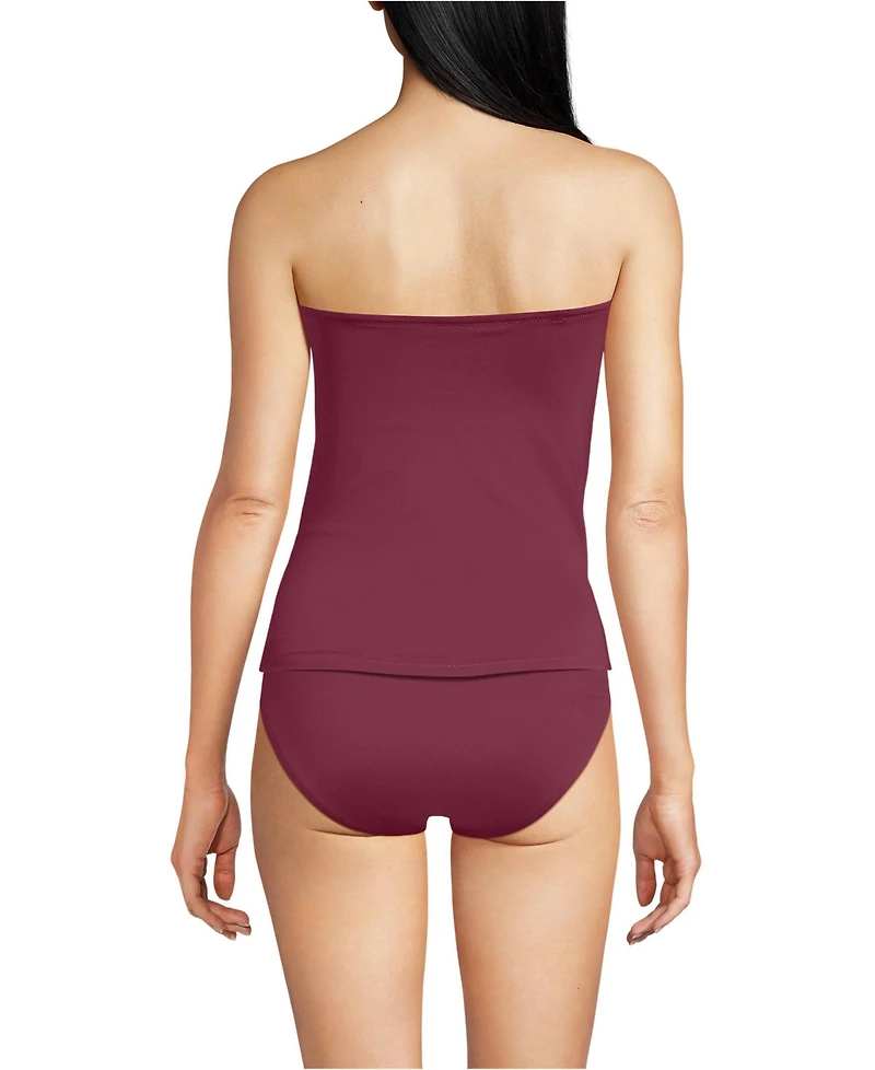 Lands' End Women's Bandeau Tankini Top