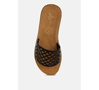 London Rag Sayura Woven Slip-On Sandals Women