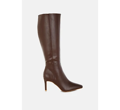 London Rag Skara Faux Leather Calf Boots Women