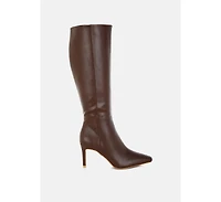 London Rag Skara Faux Leather Calf Boots Women