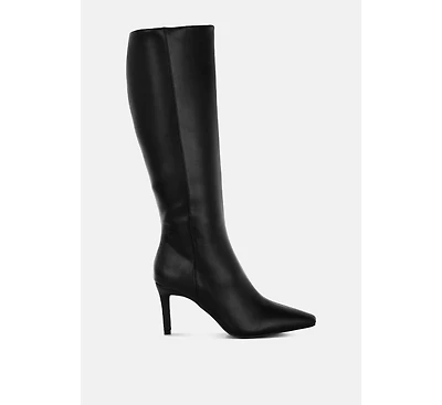 London Rag Skara Faux Leather Calf Boots Women
