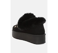 London Rag Zeta Charm Detail Slip On Snow Boots Women