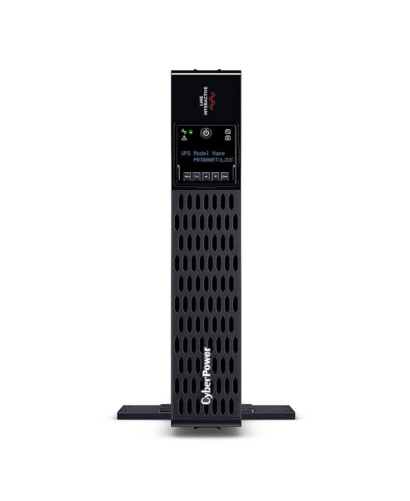 CyberPower PR3000RTXL2UC 3000VA/3000W Smart App Sinewave Rack/Tower Convertible Ups System, Black