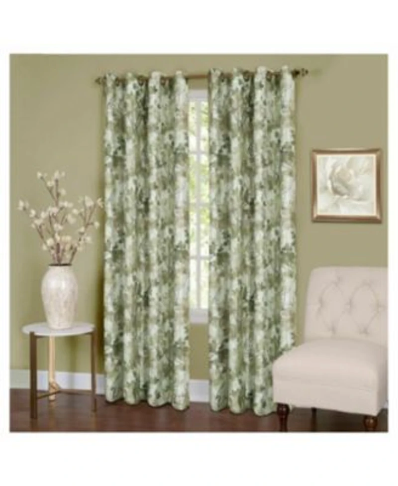 Kate Aurora Country Living 100 Thermal Lined Grommet Top Floral Room Darkening Curtains